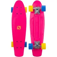 Nijdam FlipGrip Skateboard - Punky Power - Fuchsia