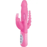 Seven Creations - E Rabbit Slimine Triple Play - Vibrators Double Roze