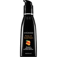 Wicked Sensual Care - Aqua glijmiddel perzik smaak 60 ml - 60ml