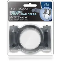 Blush Novelties Dubbele penis- en scrotumring verstelbaar VS8