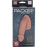 California Exotics - Siliconen Packing Penis - Slappe Penis - FtM Drag - 12,75 cm - capuccino bruin