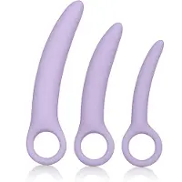 California exotic novelties Alena Set of 3 Silicone Dilators - Purple