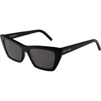 Yves Saint Laurent Cat Eye Dames Zwart Grijze Zonnebril