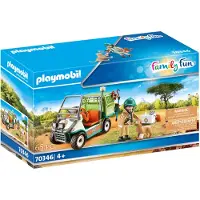 Playmobil Speelset groot (Zoodierenarts met voertuig)