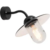 QAZQA Smart buiten wandlamp zwart IP44 incl. WiFi A60 - Munich