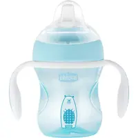 Chicco Overgangsbeker 200 ml 4 Maanden en Ouder (Modellen : Blauwe Wasbeer)