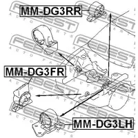 FEBEST MM-DG3FR Motorsteunlager
