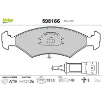 Valeo 598166 Remblokken