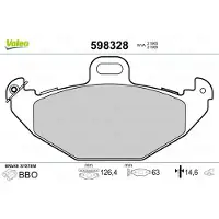 Valeo 598328 Remblokken