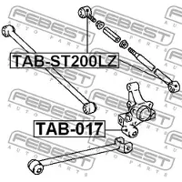 FEBEST TAB-ST200LZ Draagarmrubber