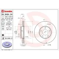 Brembo 09.9464.24 Remschijf