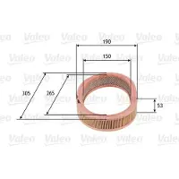 Valeo 585627 Luchtfilter