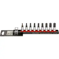 Sonic Bitdopset 1/4", inbus 9-dlg. op rail