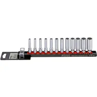 Sonic Doppenset 1/4", lang 12-kant 12-dlg. op rail