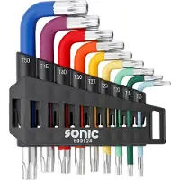 Sonic Stiftsleutelset TX, kort met kleurcode 9-dlg.