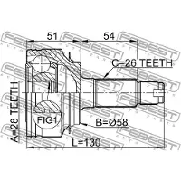 FEBEST 0310-FDAT Homokineet
