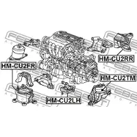 FEBEST HM-CU2FR Motorsteunlager
