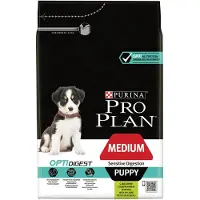 Purina Pro Plan 4x Hondenvoer Droog Puppy Medium Sensitive Digestion Lam 3 kg