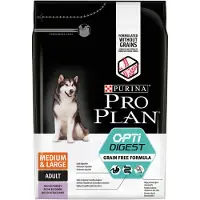 Purina Pro Plan 4x Hondenvoer Droog Optidigest Adult Grain Free Medium - Large 2,5 kg