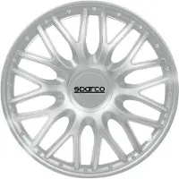 Sparco 4-Delige Wieldoppenset Roma 16-inch zilver