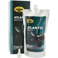 Kroon-Oil Atlantic Gear Oil - Synthetische 75W-90 Transmissieolie - 500ml - Blauw