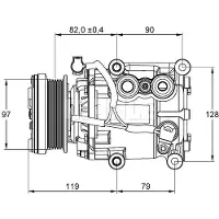MAHLE ORIGINAL ACP 853 000P Aircopomp