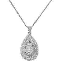 Orphelia Dames 925 Sterling Zilveren Ketting met Hanger - Zilver ZH-4436