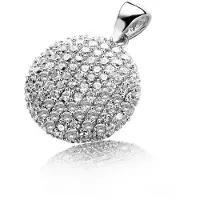 Orphelia Hanger + Ketting Micro Setting Pastille Zirc Sterling Zilver 925 Pen-3019