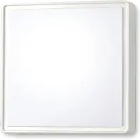 FABAS LUCE Wandlamp buiten met bewegingssensor Oban, dimbaar, wit / opaal, Hal, Kunststof