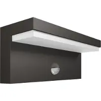 Philips Wandlamp buiten met bewegingssensor Bustan IR, zwart, Aluminium, Modern