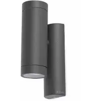 Faro Steps - wandverlichting - 6,5 x 10 x 24 cm - IP44 - donkergrijs
