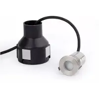 Faro Crosby - ronde grondspot voor buiten - Ø 55 mm, Ø 80 mm inbouw - 2W LED incl. - IP67 - satijn inox