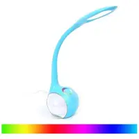 Platinet PDL20 LED bureaulamp, 6W, met nachtlampje, blauw