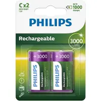 Philips C Oplaadbare Batterijen R14B2A300 - 2 stuks