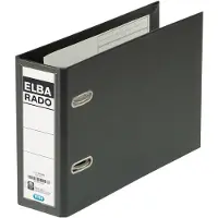 Pierre by Elba Ordner Rado Plast A5 dwars 75mm pvc zwart - 2 stuks