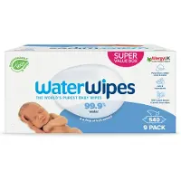 WaterWipes 2x Baby Billendoekjes 9x60 = 540 Stuks