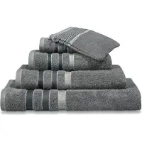 Vandyck Prestige Lines Mole Grey Douchelaken 70x140