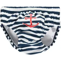 Playshoes Zwembroek navy / lichtrood / wit