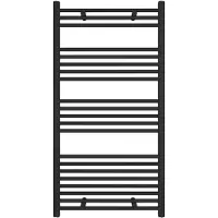 Guido Gusto Designradiator Sofia 115x60cm mat zwart 536W zij aansluiting