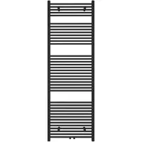 Guido Gusto Designradiator Sofia 180x60cm mat zwart 953W midden aansluiting
