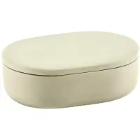 Serax Cose ovale opbergpot met deksel S 3,3x10,2 cm Beige