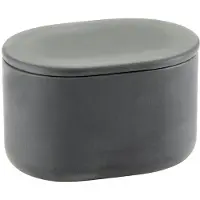 Serax - Bertrand Lejoly - Cose - Ovaal potje met deksel L - Grijs - H 6,5cm