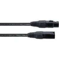 Cordial ED 10 FM XLR Verbindingskabel [1x XLR-bus 3-polig - 1x XLR-stekker 3-polig] 10 m Zwart