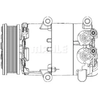 MAHLE ORIGINAL ACP 1366 000P Aircopomp