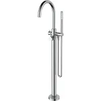 Regn Vrijstaande Badkraan - Chroom - Messing - Kranen, Badkranen, Vrijstaande Badkranen - 8720297691683