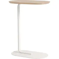 Muuto Relate Bijzettafel H: 73,5 cm Solid oak-Off white