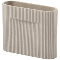 Muuto Vaas Ridge Beige 16,5 cm