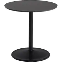 Muuto Soft bijzettafel Ø48cm Black nanolaminate H: 48 cm