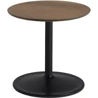 Muuto Soft Side Tafel Solid Smoked Oak|Black | Ø 41 H: 40 CM | Ø 16.1" H: 15.7"
