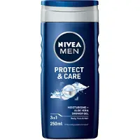 Nivea MEN Hydro Care Douchegel Mannen - 3-in-1 Shower Gel Met aloë vera - Shampoo - Voordeelverpakking - 6 x 250 ml